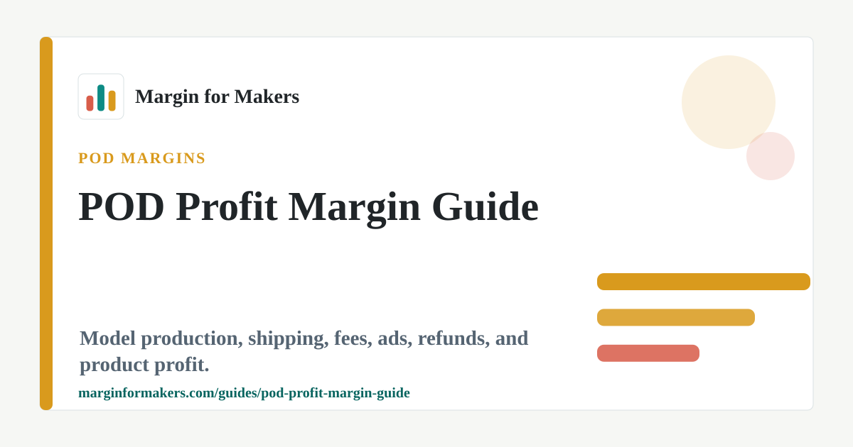 Open Graph preview for the POD profit margin guide