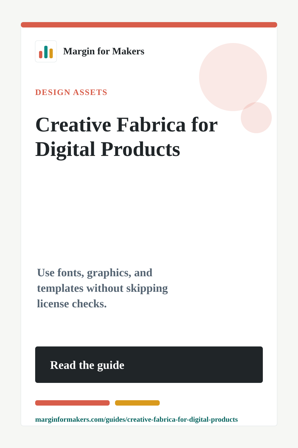 Pinterest image for the Creative Fabrica digital products guide