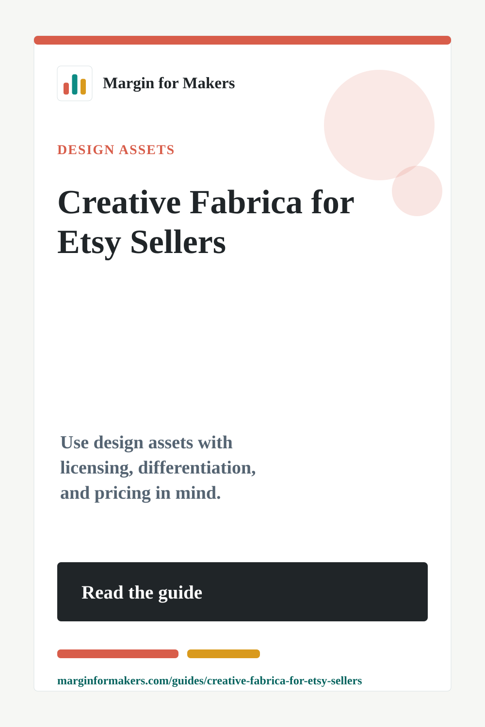 Pinterest image for the Creative Fabrica for Etsy sellers guide