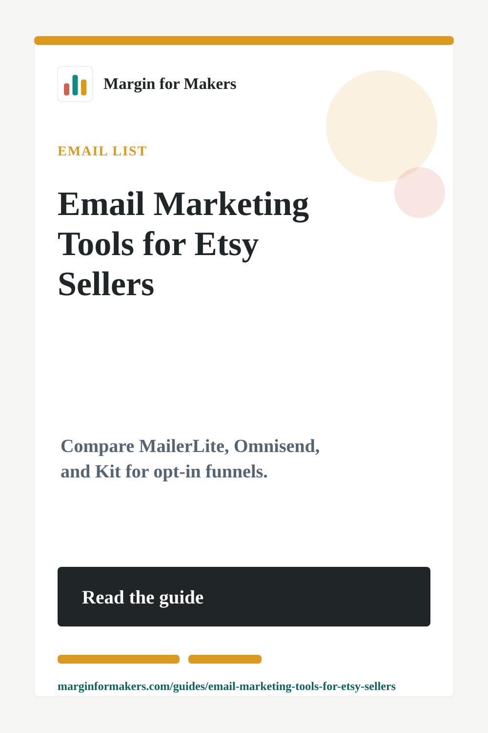 Pinterest image for the email marketing tools guide