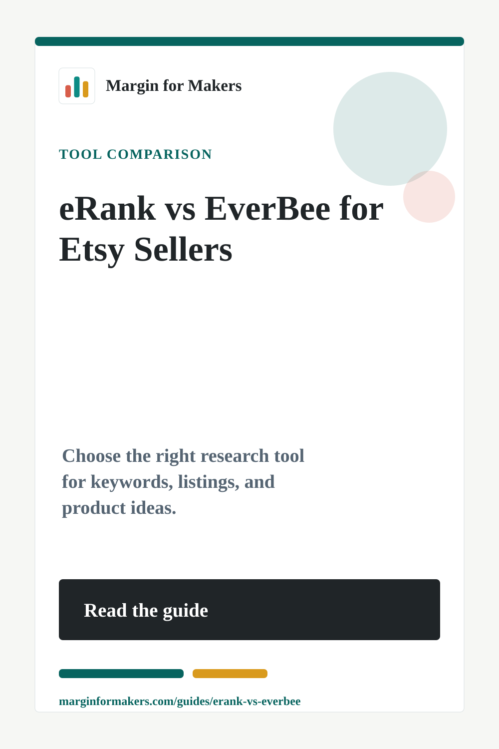 Pinterest image for the eRank vs EverBee guide