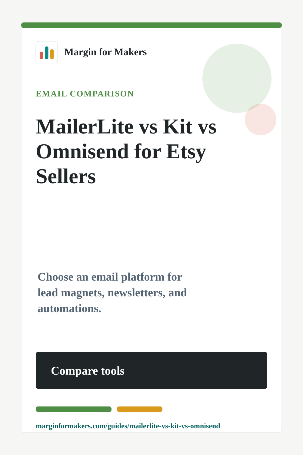 Pinterest image for the MailerLite vs Kit vs Omnisend guide