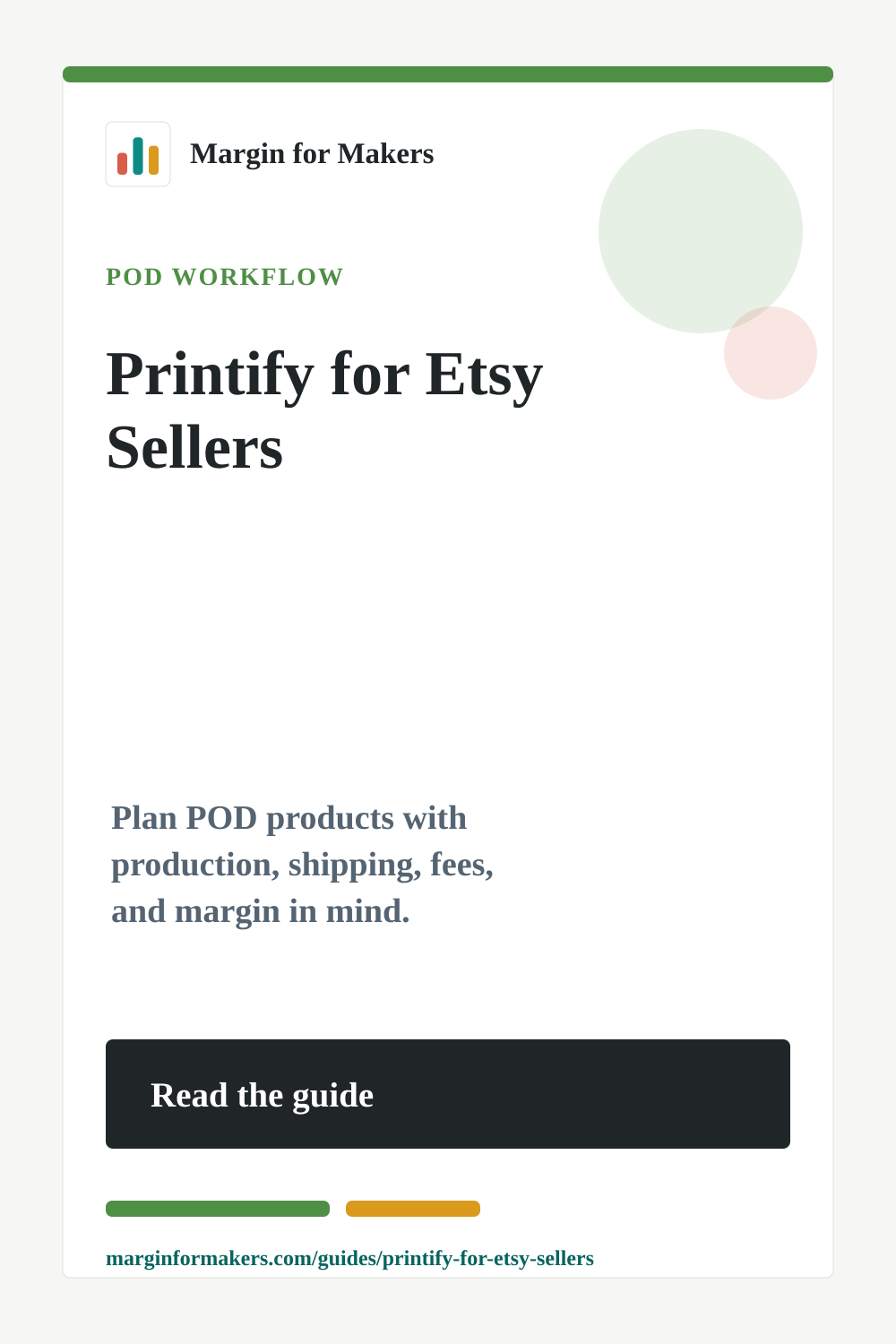 Pinterest image for the Printify for Etsy sellers guide